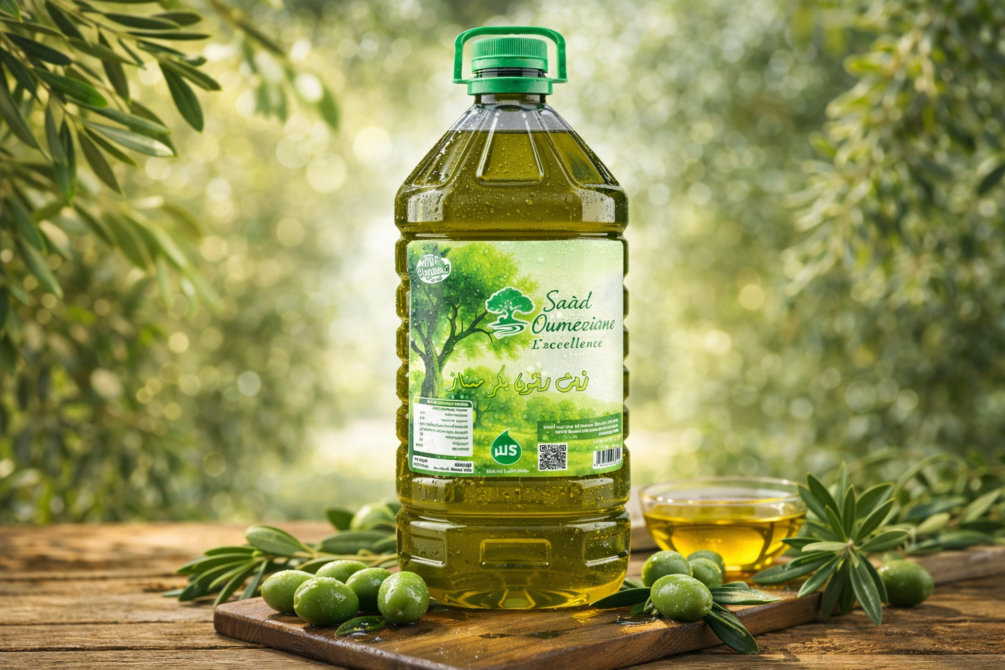 🏷️Huile d’olive vierge Premium – Bouteille 5 Litres