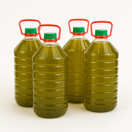 🏷️ Huile d’olive vierge – Lot de 4 bouteilles (20 Litres) Description :